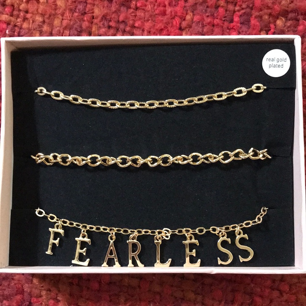 Gold plated bracelets